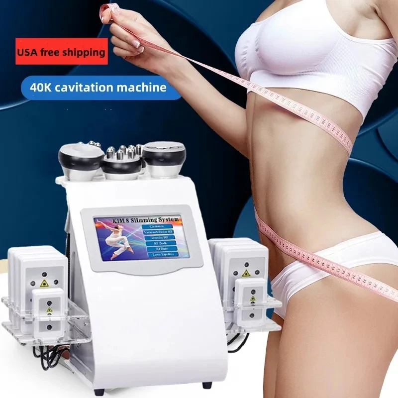 

2023 New Technology Five in One Vacuum Lipid Ultrasonic Cavitation Radio Frequency Slimming Machine for Fat Reduction