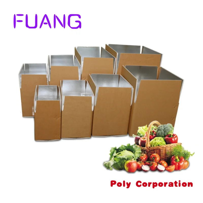 Wholesale Custom Size Refrigerated Insulation Degradable Heavy Duty Insulated Shipping Boxes For Fpacking box for small business