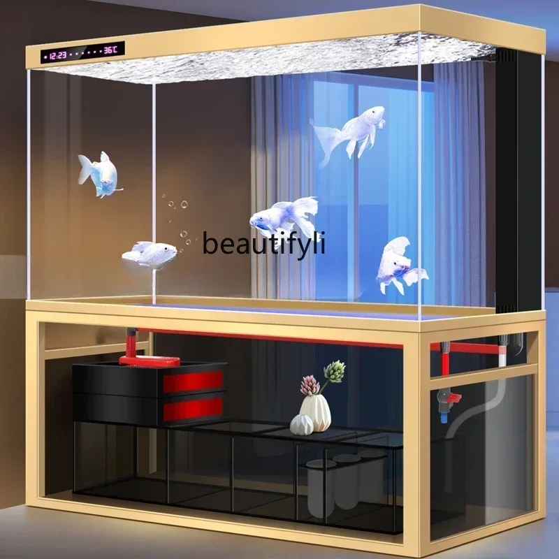 NQ Гостиная Сменный фильтр для воды Нижний Аквариум рыбы-дракона Бытовой супер