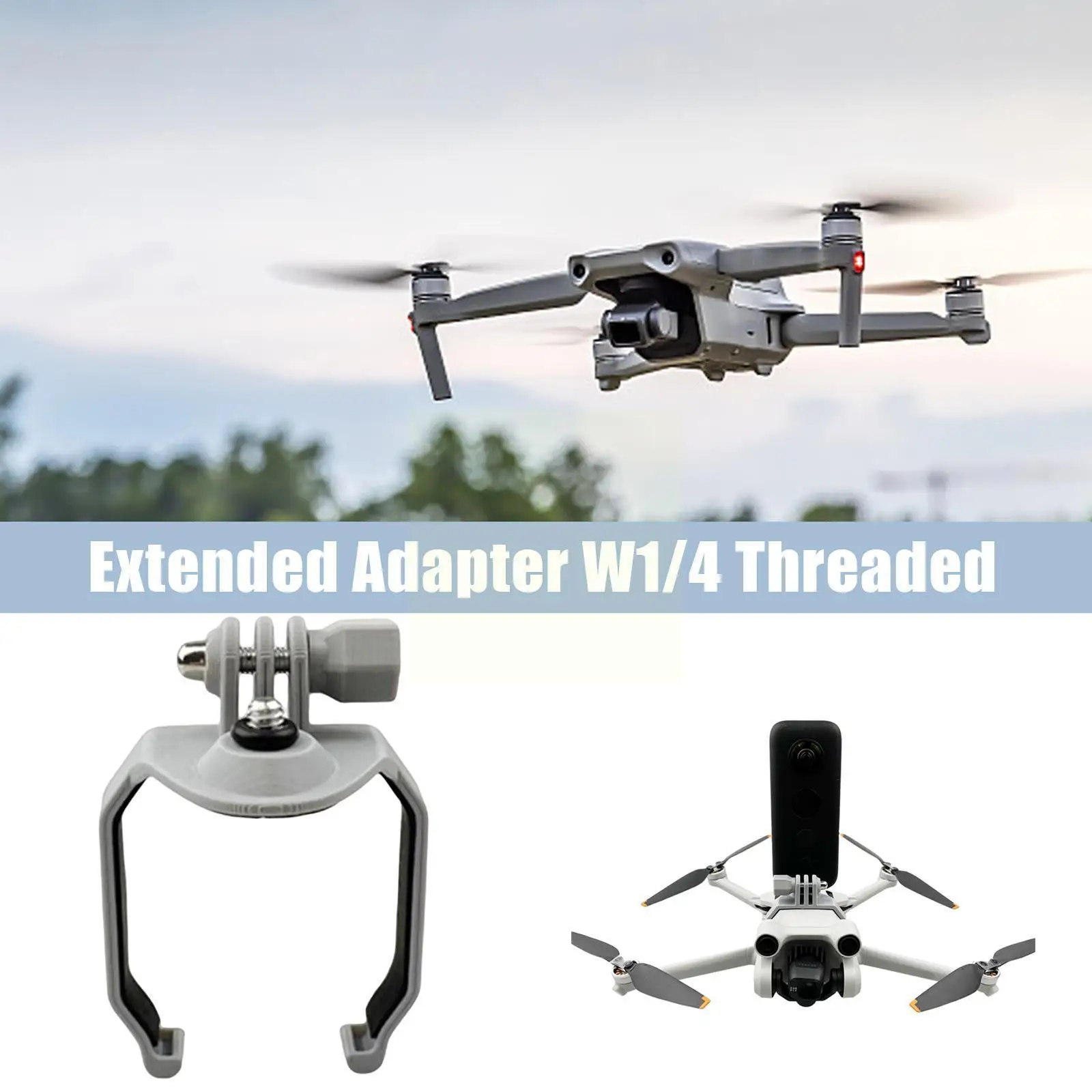 

Extended Bracket Holder For DJI MINI 3PRO /4 Threaded Screw Drone Upper Mount Adapter Drone Camera Mount Accessories J2T3