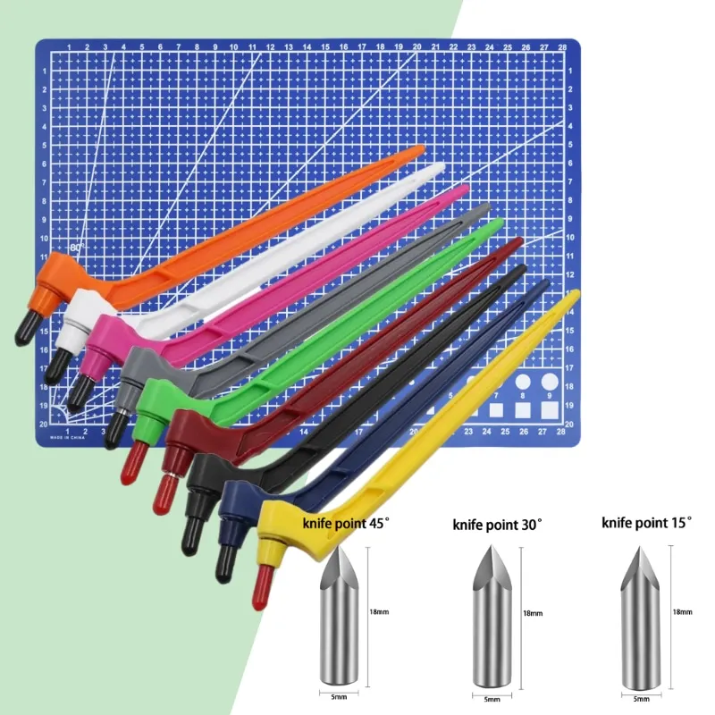 

New 3 Replace Knife DIY Art Craft Cutting Tools Set 360 Rotating Blade Paper Cutter Wear Resisting Cutting Window Grilles Making