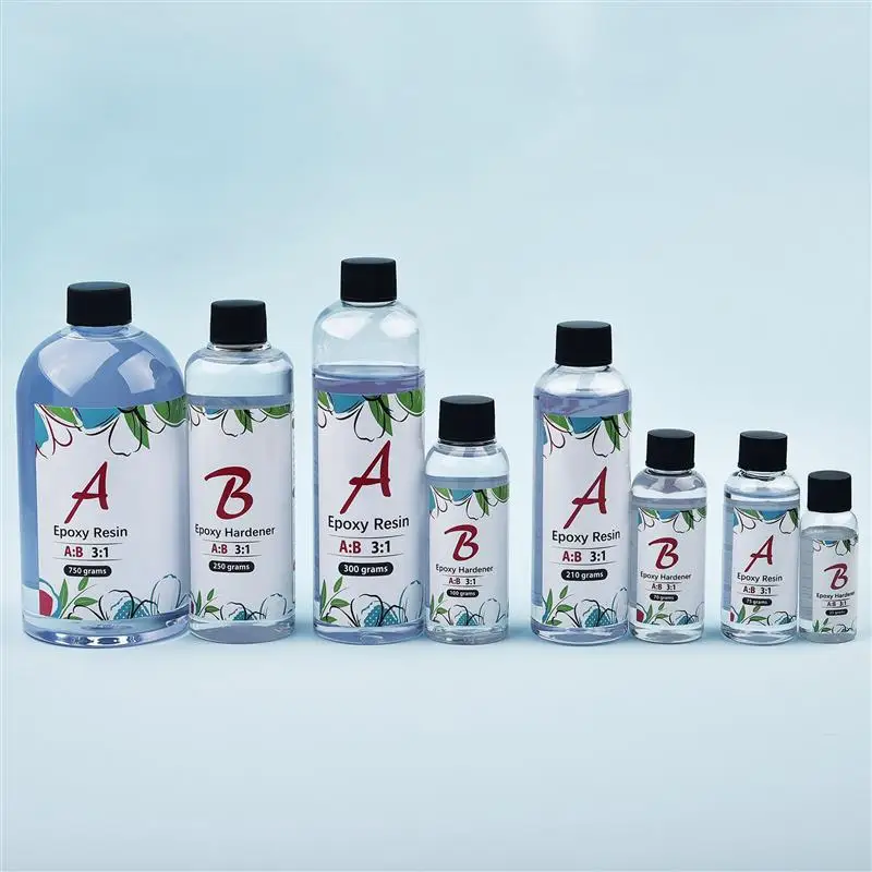 Кристаллический клей для эпоксидной смолы 3:1 AB высококлейкий отвердитель сделай