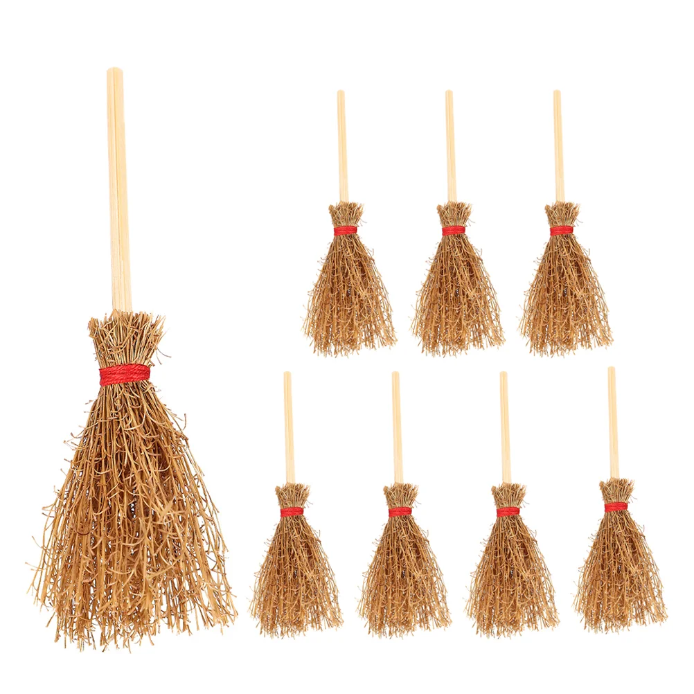 Миниатюрная еда и игра милые вещи модель метлы реквизит декор для дома