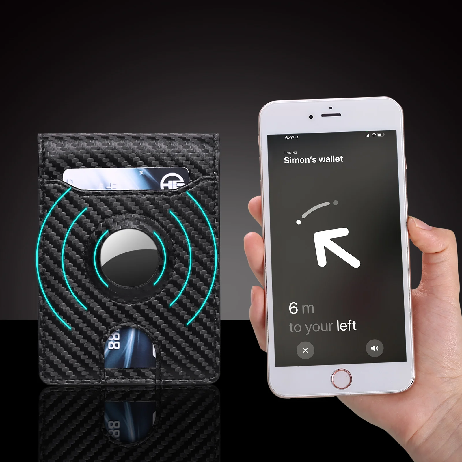 Men's Wallet AirTag Credit Card Holder Rfid Anti-theft Card Holder Genuine Leather Zipper Coin Purse Minimalist Pocket Wallet