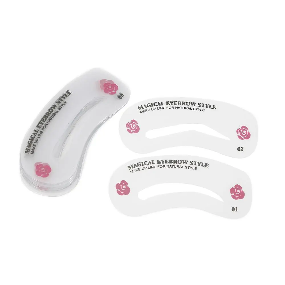 

24 Kinds Eyebrow Template Stencils Card Eye Brow Shaping Grooming Template Mould Reusable Design Make Up Beauty Tool Set