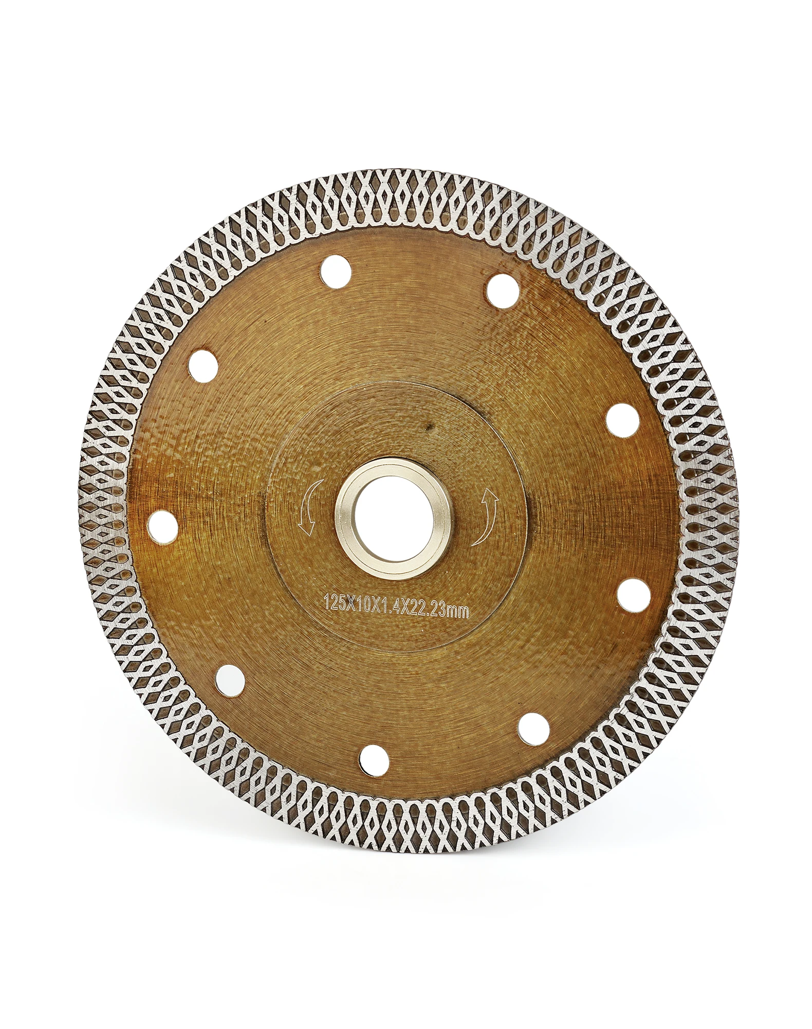 Casaverde 5 дюймов 125 мм спеченный непрерывный обод турбо лезвие алмазное режущее лезвие для фарфоровой плитки и керамики