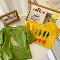 2022 summer new childrens clothing toddler baby short sleeved t shirt boys cotton tees fashion girls tops t shirt