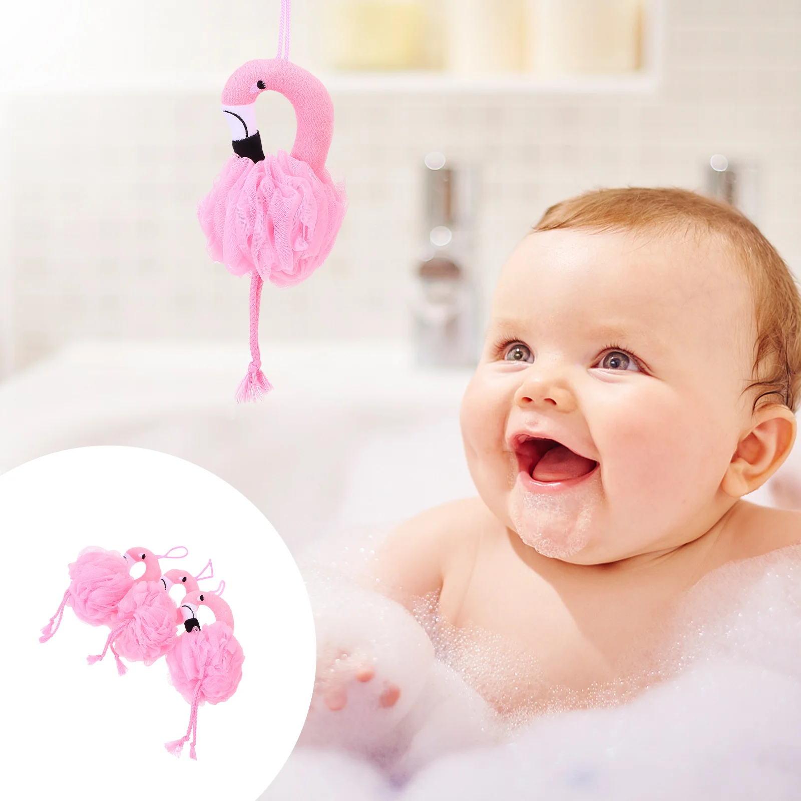 

Bath Sponge Showerloofah Meshpouf Cartoonbathing Exfoliating Lovely Bathroom Nets Baby Decoration Exfoliator Bubble Flowers Home
