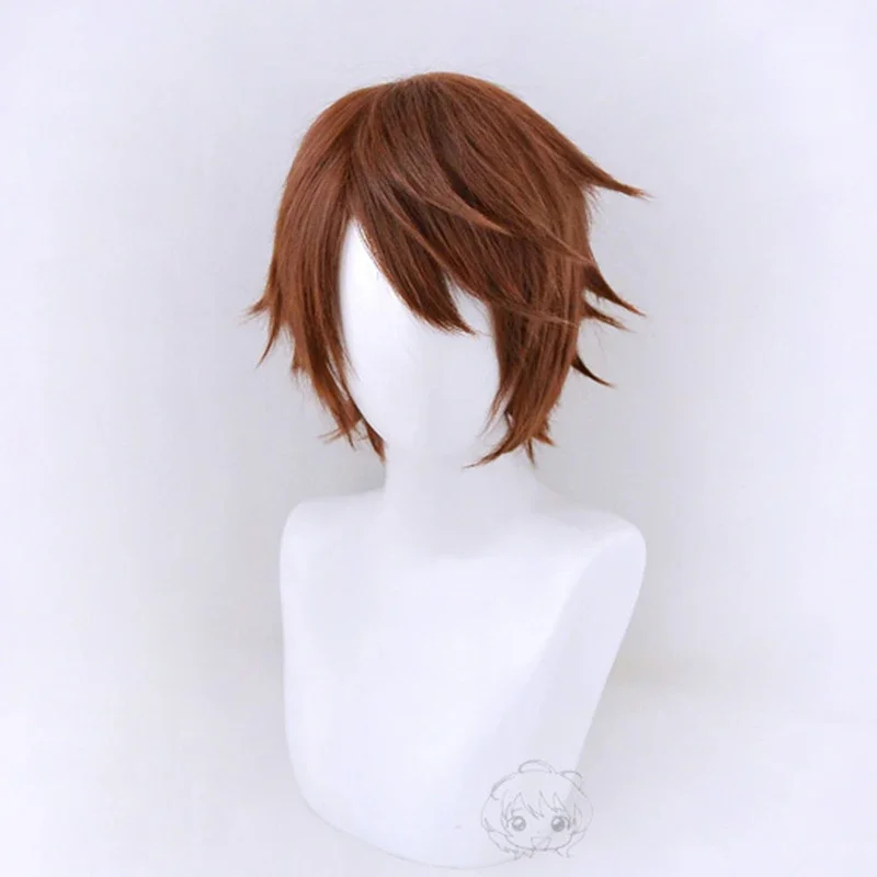 Высокое качество аниме Death Note Yagami Light косплей парик короткие коричневые