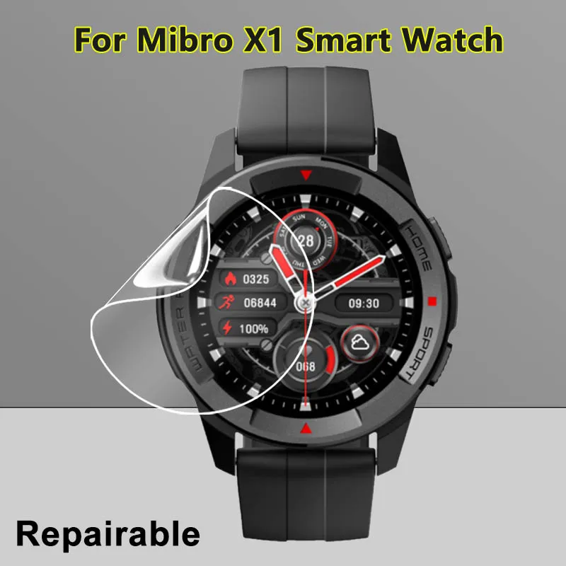 

Ультрапрозрачная Тонкая Защитная пленка для Xiaomi Mibro Watch A1 X1 Lite Air, мягкая Гидрогелевая пленка из ТПУ, не закаленное стекло