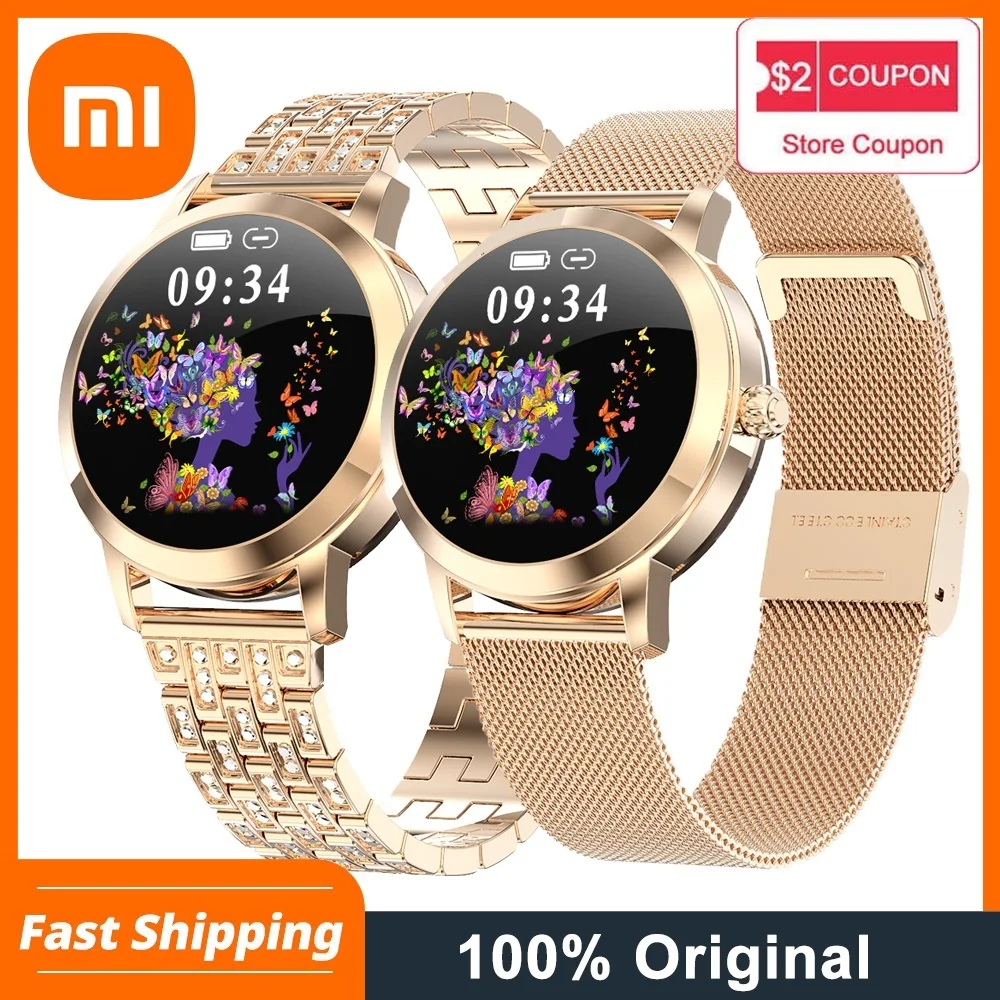 

Xiaomi MIJIA Smart Watch For Women IP68 Waterproof Heart Rate BP Message Reminder LW10 Smartwatch Connect For Xiaomi Android IOS