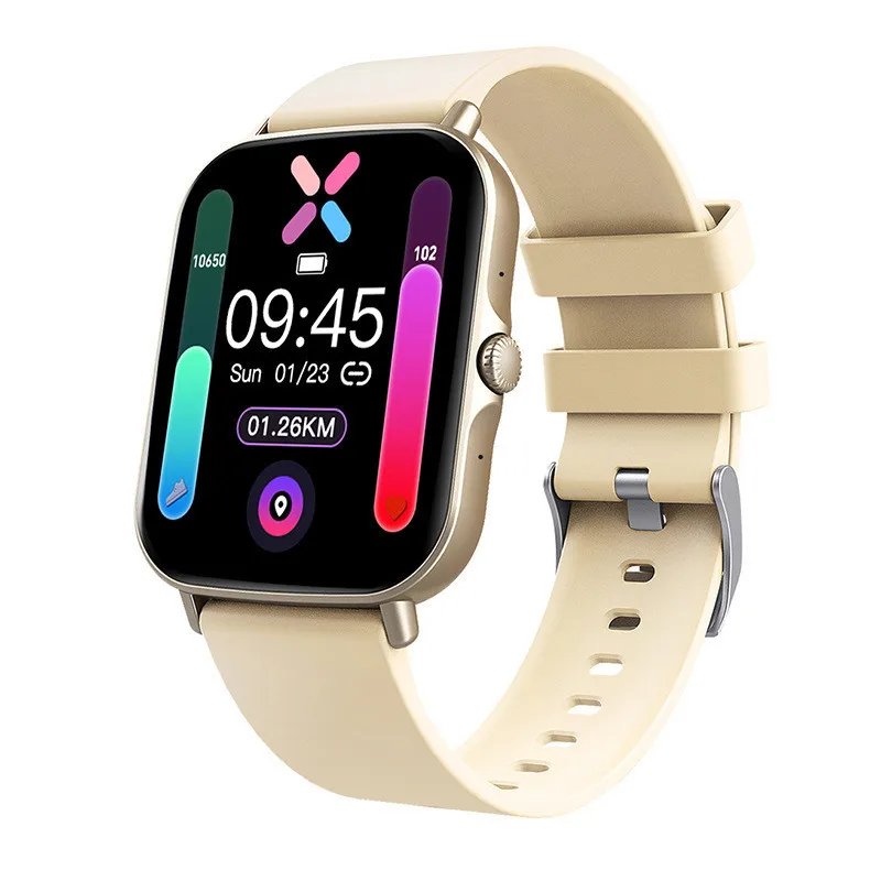 

Умные часы F15S для мужчин и женщин, 1,75 дюйма, BT, голосовые вызовы, настраиваемый циферблат, фитнес-браслет с пульсометром, монитором температу...