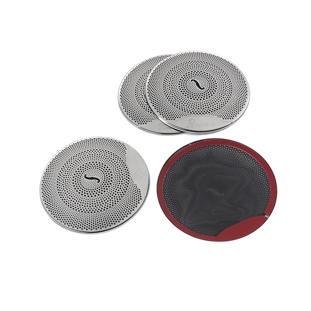 Ярко-серебристый Зеркальный Чехол Из 4 Шт. Для Динамиков Buralau Совместимый С