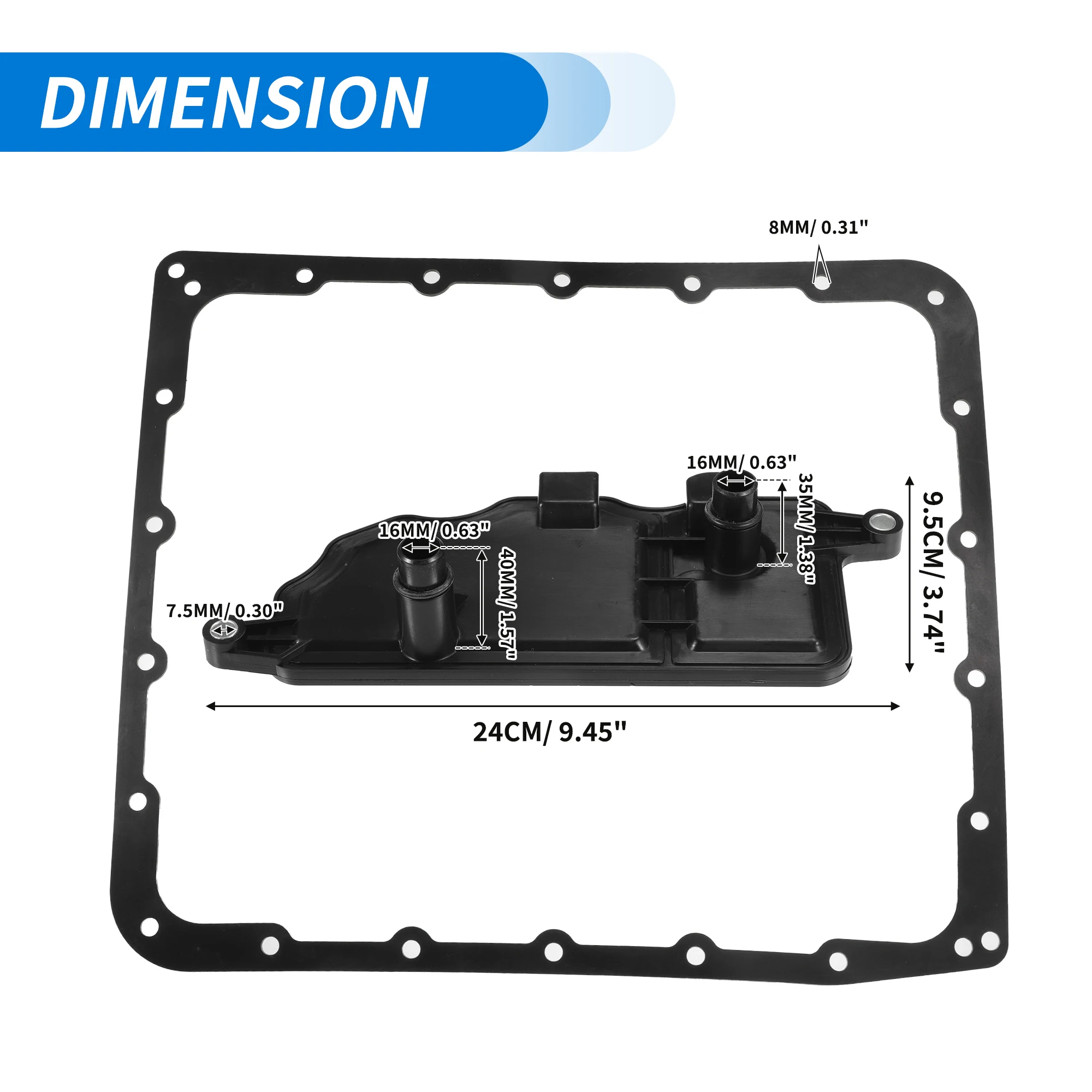 Комплект прокладок масляного фильтра коробки передач UXCELL для Nissan Pathfinder LE S SE Off-Road