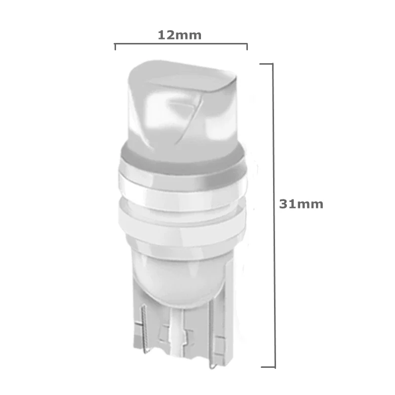 

10Pcs Car Accessories T10 W5W Ceramic 3D LED Waterproof Wedge Licence Plate Lights Turn Side Lamp Car Reading Dome Light