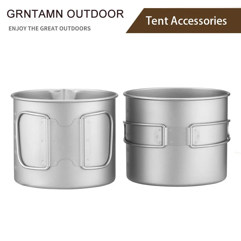 Набор посуды для кемпинга на открытом воздухе из сверхлегкого титана походов