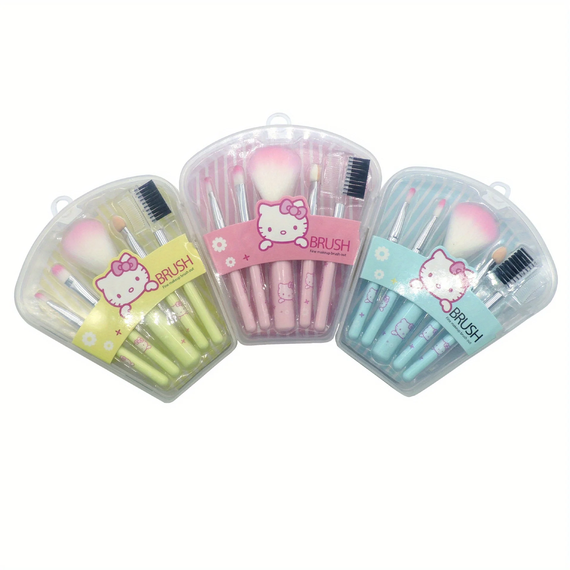 Sanrio Hello Kitty Набор Кистей Для Макияжа Аниме Косметика Инструменты Кисть Теней