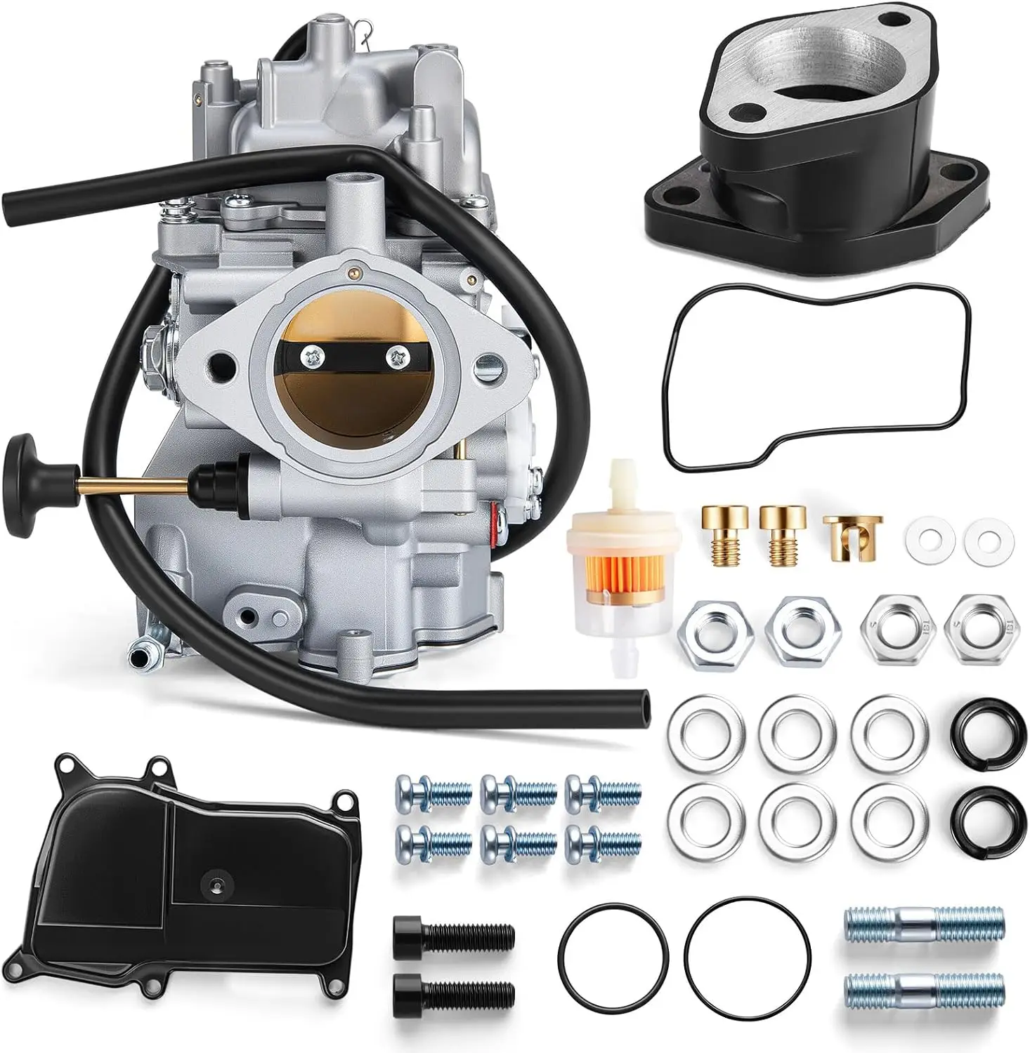Фото Карбюратор для YFM350, совместимый с Yamaha 1987-1990 и 1992-1995 Moto-4 350, YFM350/1987-2004 Warrior 350, YFM350/1987-1998 Big №1