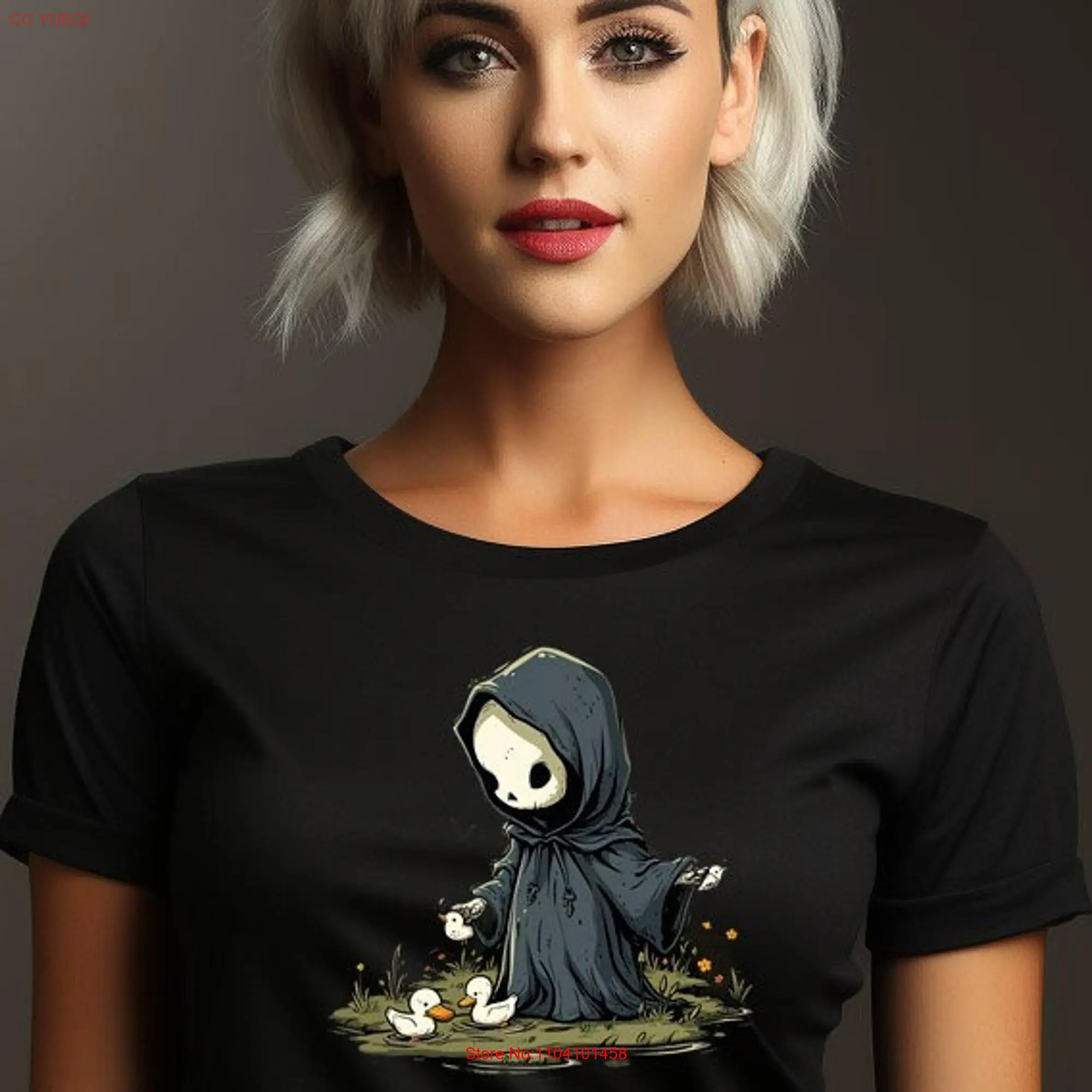 Симпатичная холщовая футболка с длинным или коротким рукавом для кормления уток