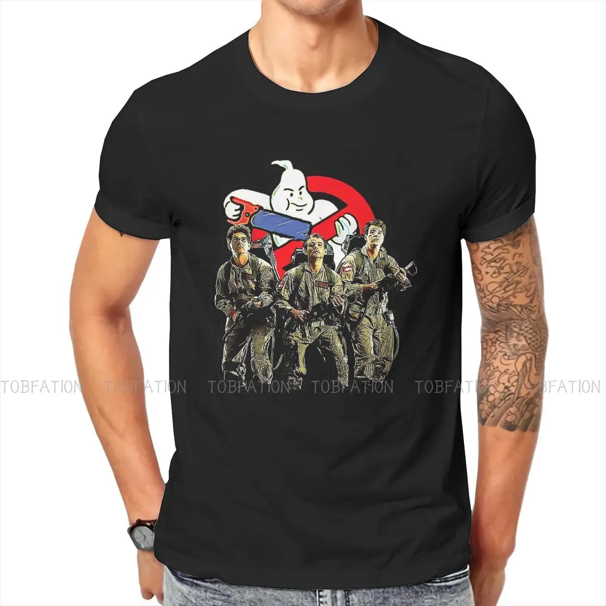 

Ghostbusters Film People Have Adventure Tshirt Classic Grunge Men's Streetwear Tops Loose Cotton O-Neck T Shirt
