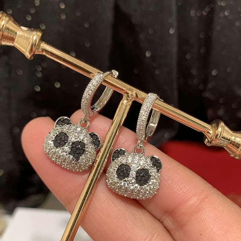 

Ручная работа, сокровище, фотоэлемент, микро-набор из циркона, милые Мультяшные темпераментные элегантные серьги Fat