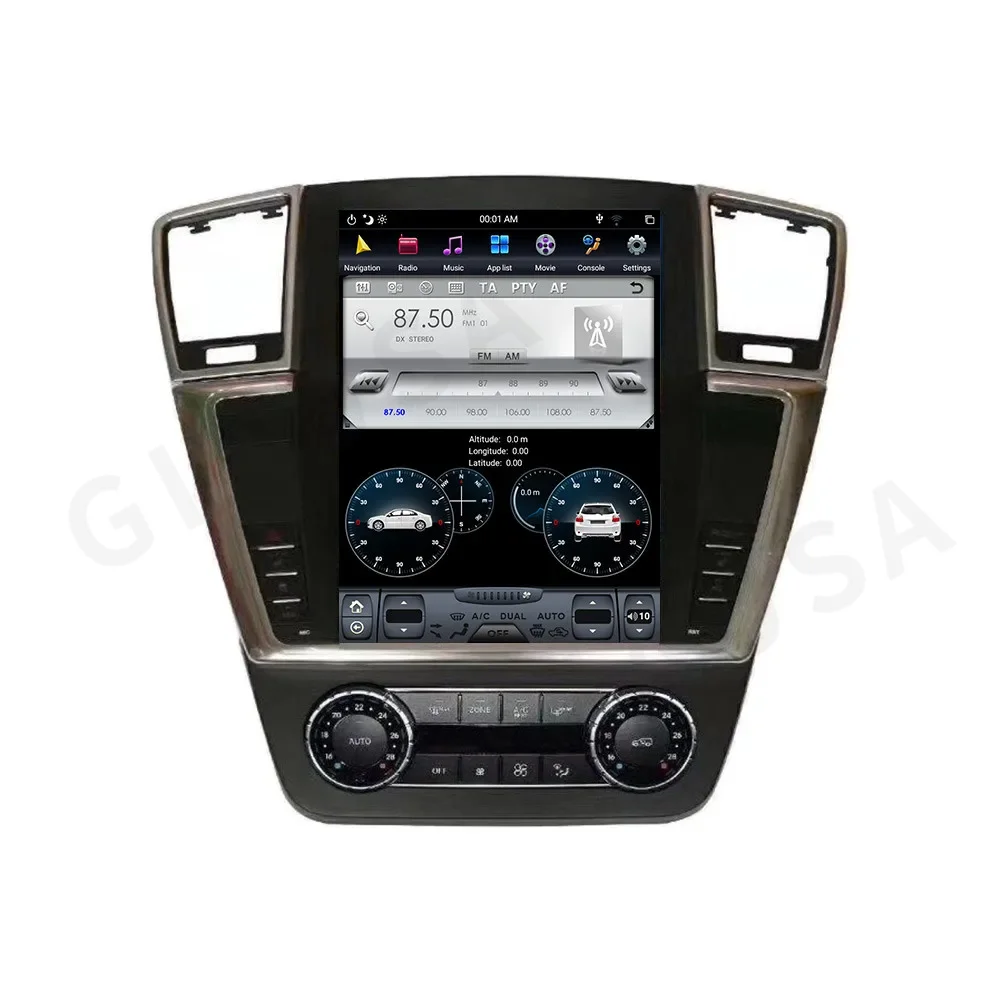 Автомобильный мультимедийный плеер для Mercedes Benz ML W166 GL X166 ML300 ML350 ML400 ML550 GL350 GL400 Tesla