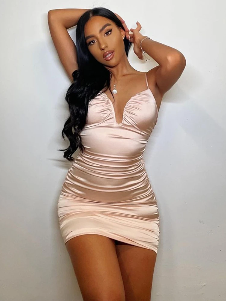 

Women's Short Halter Sexy bodycon Dress Female Spring Summer Fashion Elegant Sleeveless Corest Backless corest prom Dresses