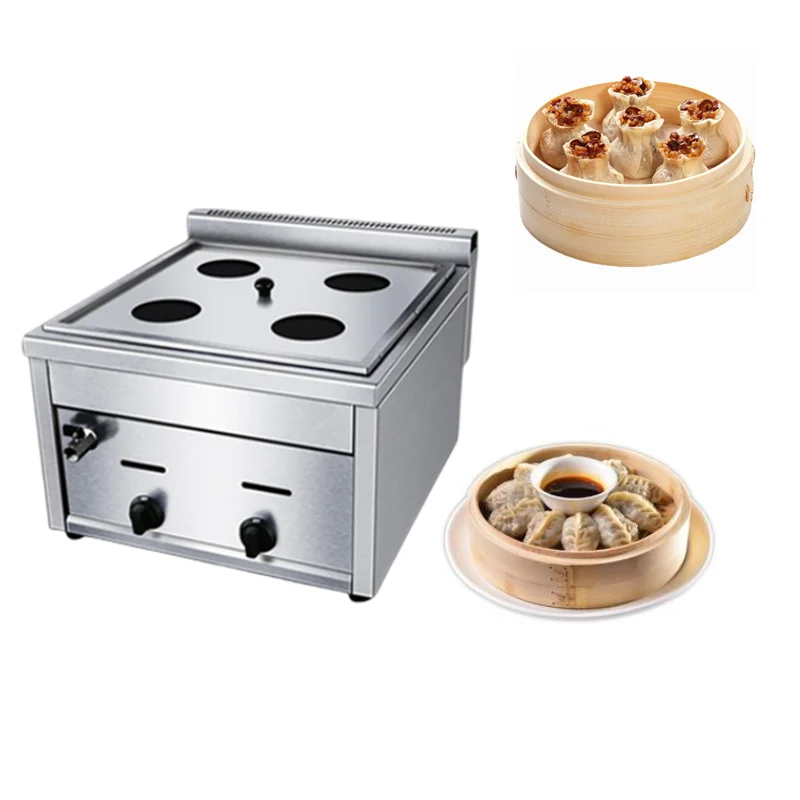 Stainless Steel Water Bun Steamer Machine Bun Steam Stove Corn Steamer Machine