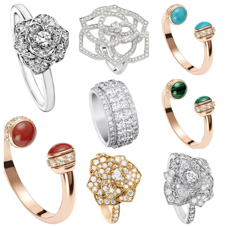 Кольца Piagetes Из Стерлингового Серебра 925 Пробы Элегантный Дизайн Доступная Цена