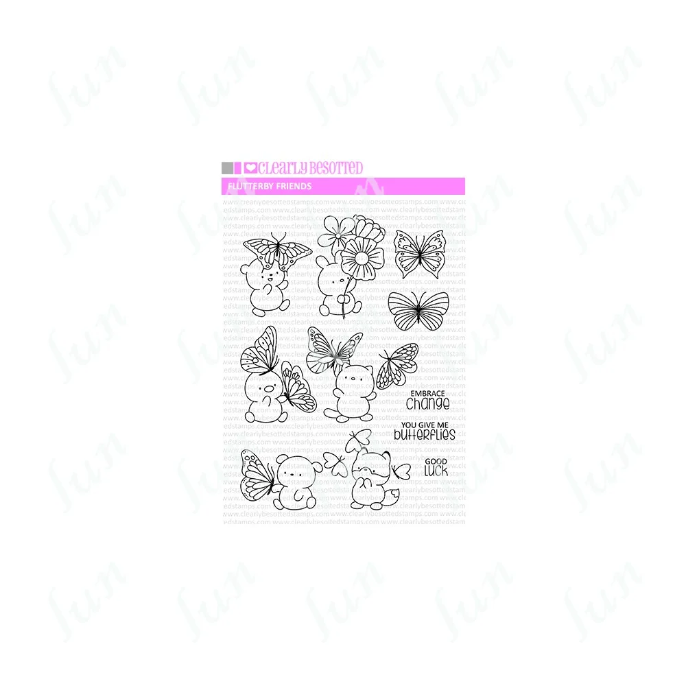 

Metal Cutting Dies Stamps Diy Handmade Embossing Stencil Making Scrapbooking Greeting Card 2022 New Flutterby Friends Decoration