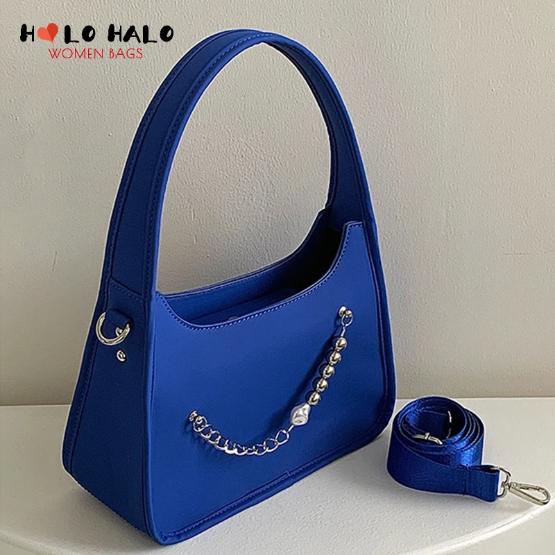 

Модная сумка на плечо для женщин, повседневные кошельки и сумочки, дизайнерская индивидуальная Дамская однотонная сумка из искусственной к...