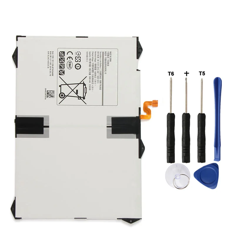 

Tablet Battery EB-T825ABE for Samsung SM-T827 T820 Tab S3 9.7 6000mAh Replacement Battery