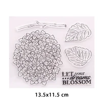 new arrival blossom flower clear stamps for diy scrapbooking crafts stencil fairy rubber stamps card make photo album decoration