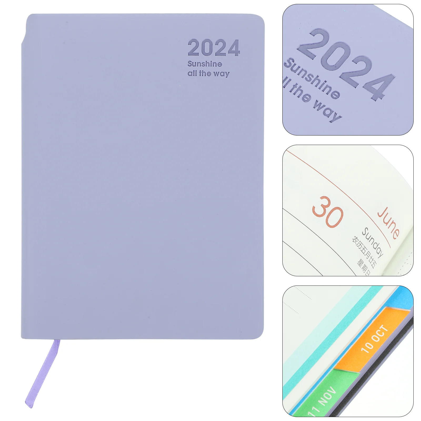 

Блокнот с колокольчиками ветра, блокнот-планировщик на ежедневник, многофункциональный органайзер, фиолетовый удобный Ежедневник для работы