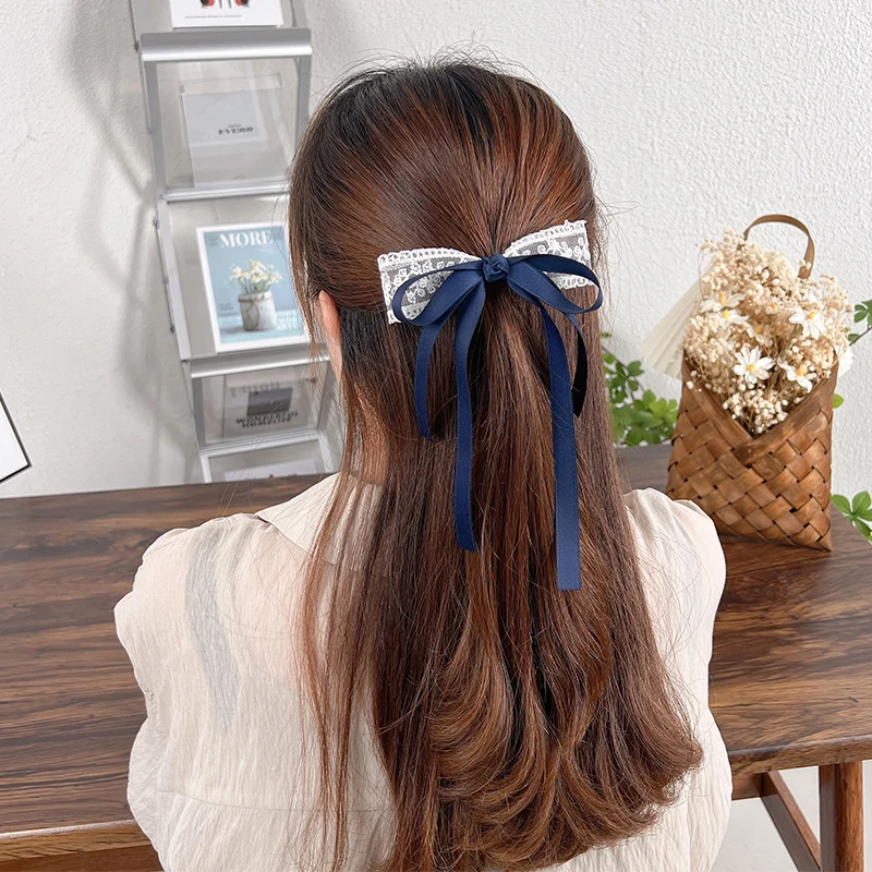 Милый двойной хвост с бантом заколка для волос сказочная лента образ Мори