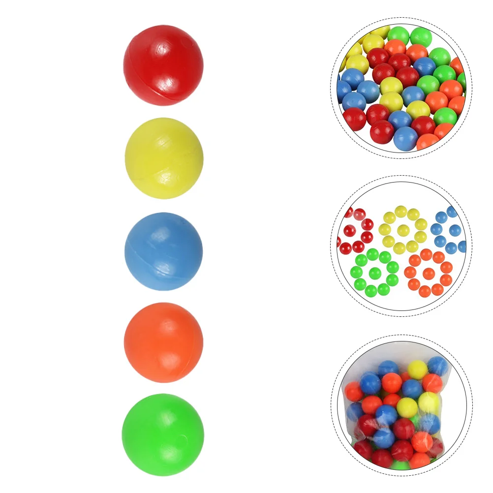

100pcs Colored Plastic Balls Counting Balls for Probability Learning (5 Colors)