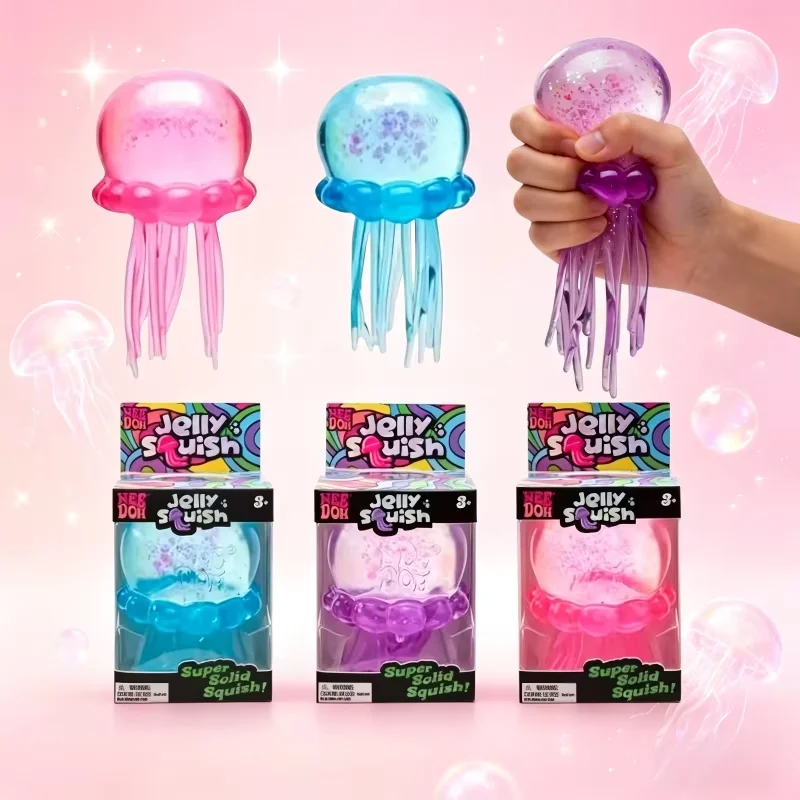 Фото Сенсорная игрушка-антистресс Schylling NeeDoh Jellyfish Cube Super Solid Squish для снятия тревоги и стресса №4