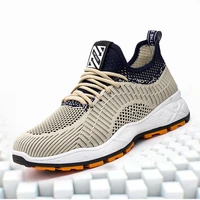 mens mesh casual shoes fly weave sports shoes thick sole breathable lightweight running shoes fashion sneakers student for men