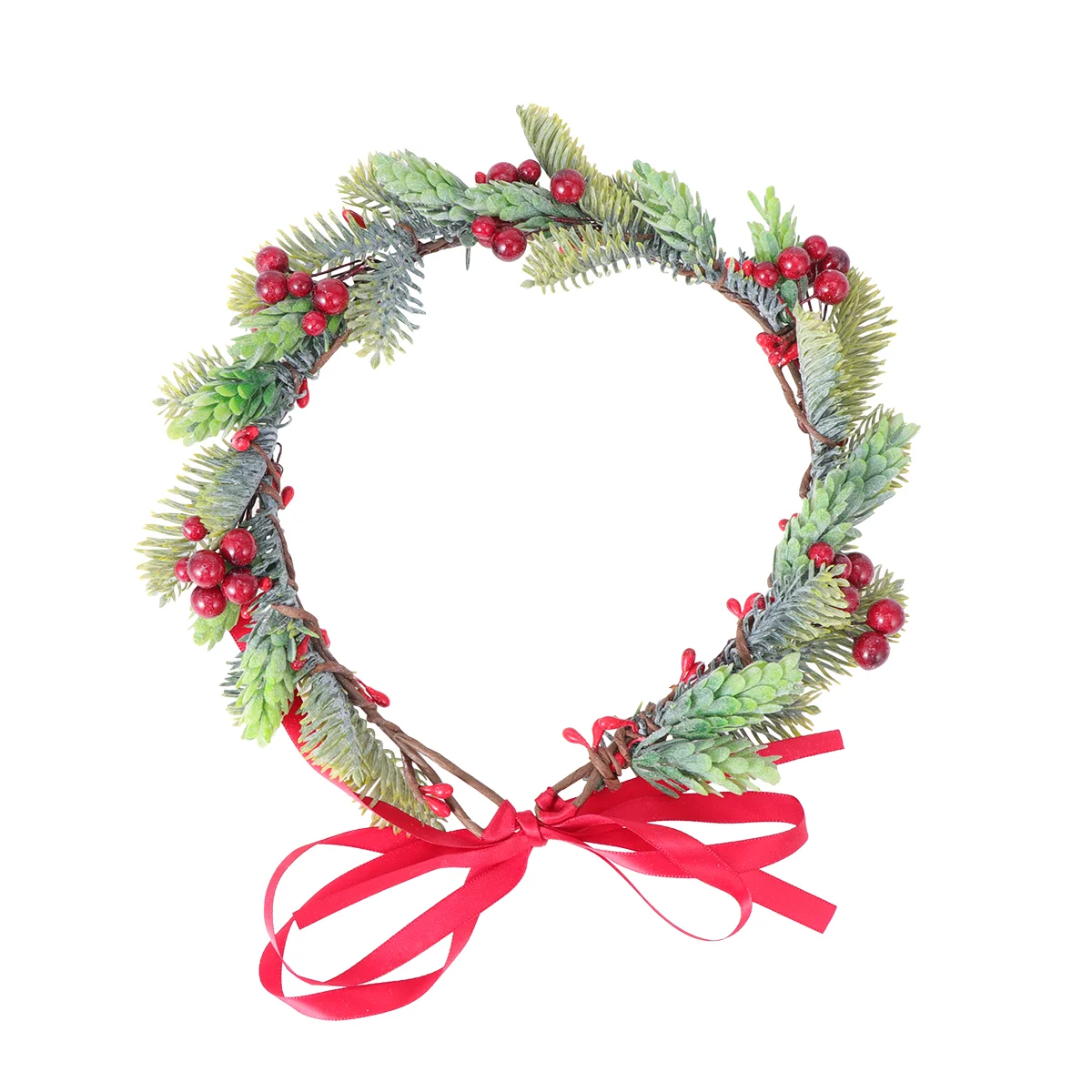 

Женская Рождественская гирлянда в виде вороны с листьями и цветами