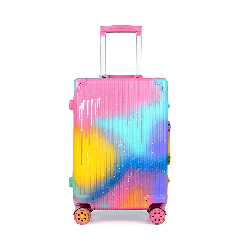 Original Design Luggage Ins New Men's and Women's 24/28-Inch Password Trolley Case Trendy Graffiti Suitcase designer luggage