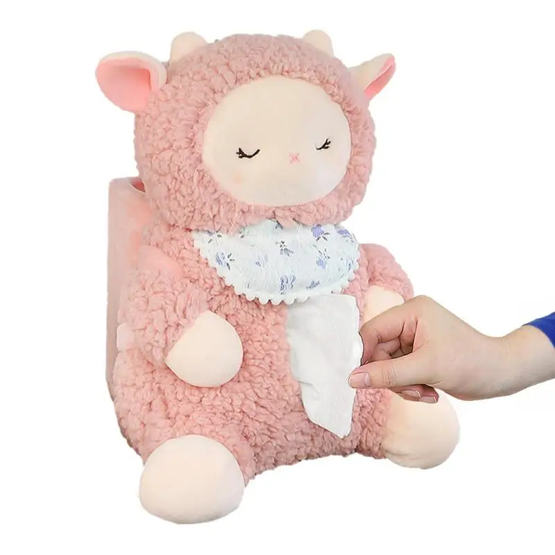 

Мультяшный Автомобильный держатель для салфеток, мусорный бак 2 в 1, диспенсер для салфеток, коробка для хранения салфеток, диспенсер для салфеток в виде животных для автомобильного подлокотника, консоли