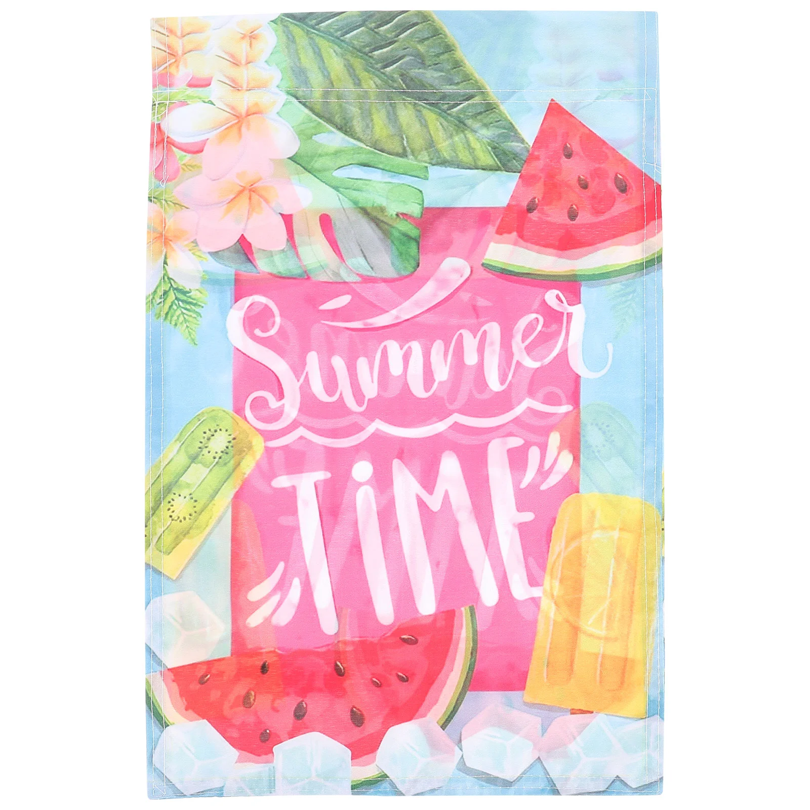 

Double Flag Summer Garden Outdoor Hanging Yard Flags Fruit Decor Letter Party Themed