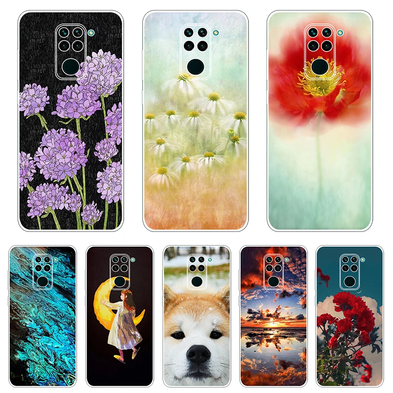 

Phone Case For Xiaomi Redmi Note 9 Case 6.53;' Soft Silicone TPU Back Cover for Xiaomi Redmi Note 9 Case Coque Fundas Para
