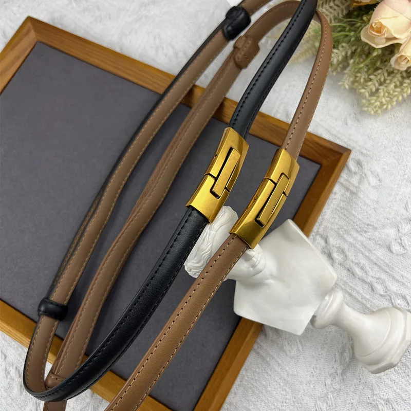 2023 No Hole Adjustable Cowhide Waist Belts for Women Slim Waistband Hook Buckle Suits Shirts Corset BElts Real Leather Ceinture