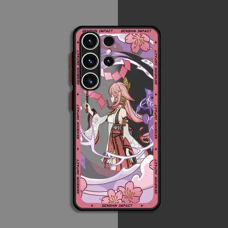 Мультяшные крутые чехлы для телефонов Raiden Zhongli Samsung Galaxy S23 Ultra чехол S20 9 S24 S21 FE Note20 S10