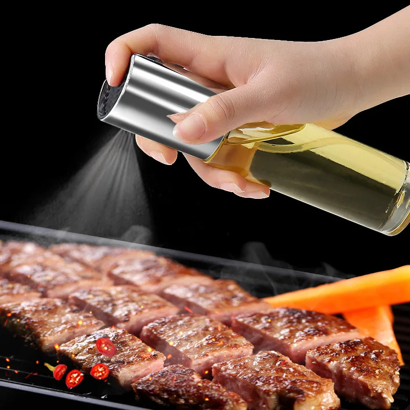 

100ml Oil Bottle Kitchen Oil Spray Bottle Cooking Baking Vinegar Mist Sprayer Barbecue Spray Bottle for Cooking BBQ Picnic Tools