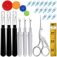 kaobuy seam ripper kit stitch thread unpicker with sewing clips measuring ruler scissor for patchwork sewing needle work