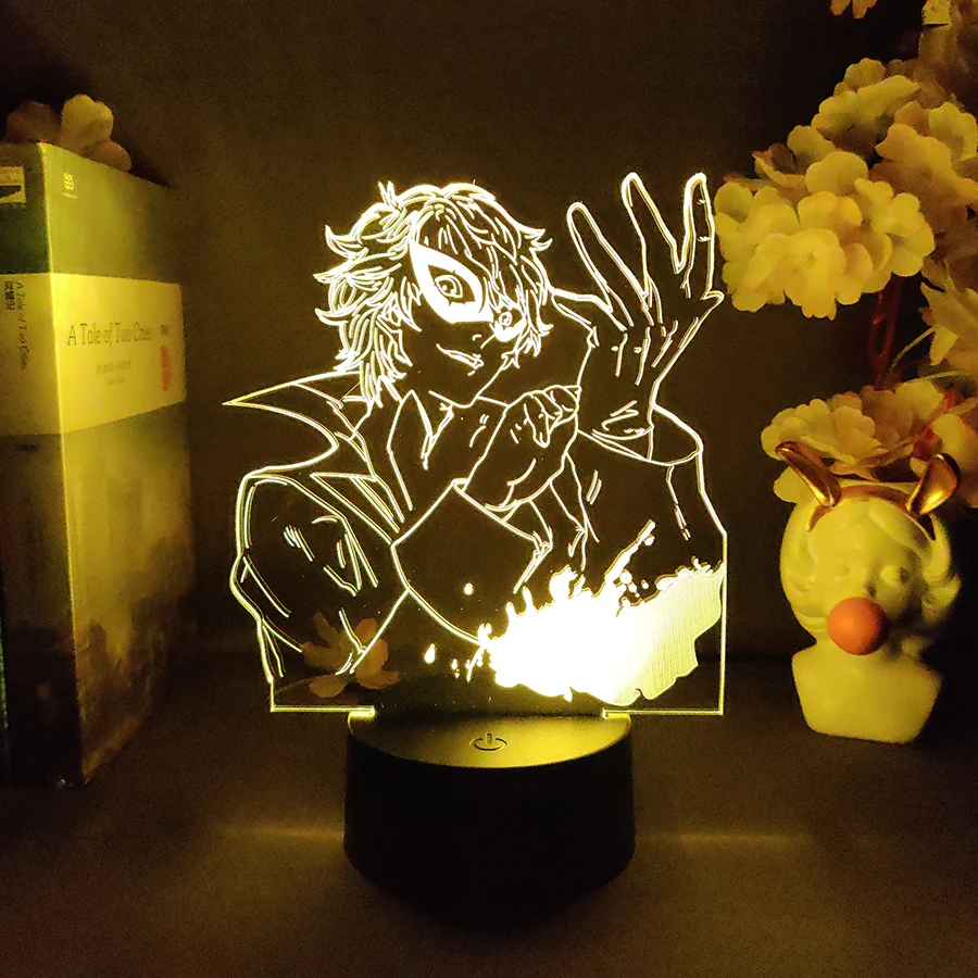 

Personal 5 Joker Led Night Light for Kids Bedroom Decor Nightlight Birthday Gift Anime Gadget Room Table Lamp Persona 5