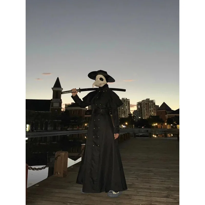 Новинка 2024 года костюм на Хэллоуин для взрослых и детей средневековый халат с