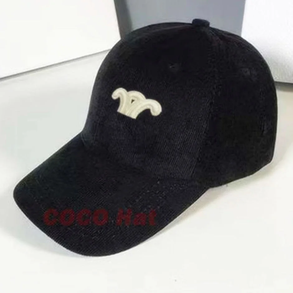 

Hats for Women 756470 Outdoor Sport Baseball Cap Fashion Luxury Casual Adjustable Corduroy High Quality Embroidered Logo Design